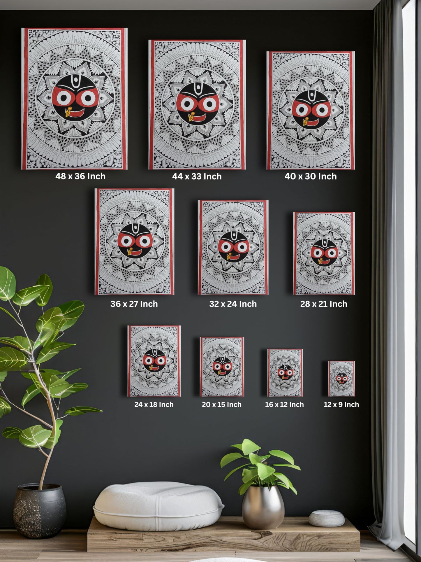 Art to Doors | Jai Jagannath | Artist Anjali Shrivastava | Vertical | Art Print | Home Decor | Wall Decor | Gifts for Women | Gifts for Men | Gift Items | Wall Art