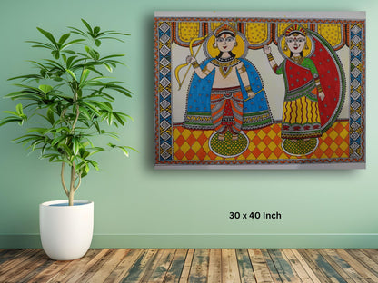 Art to Doors | Ram Sita Mithila Art | Artist Swati Vishwakarma | Art Print | Home Decor | Wall Decor | Gifts for Women | Gifts for Men | Gift Items | Wall Art