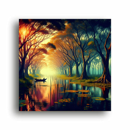 Art to Doors | Enchanting Nature Illusions Art | Square | Art Print | Home Decor | Wall Decor | Gifts for Women | Gifts for Men | Gift Items | Wall Art