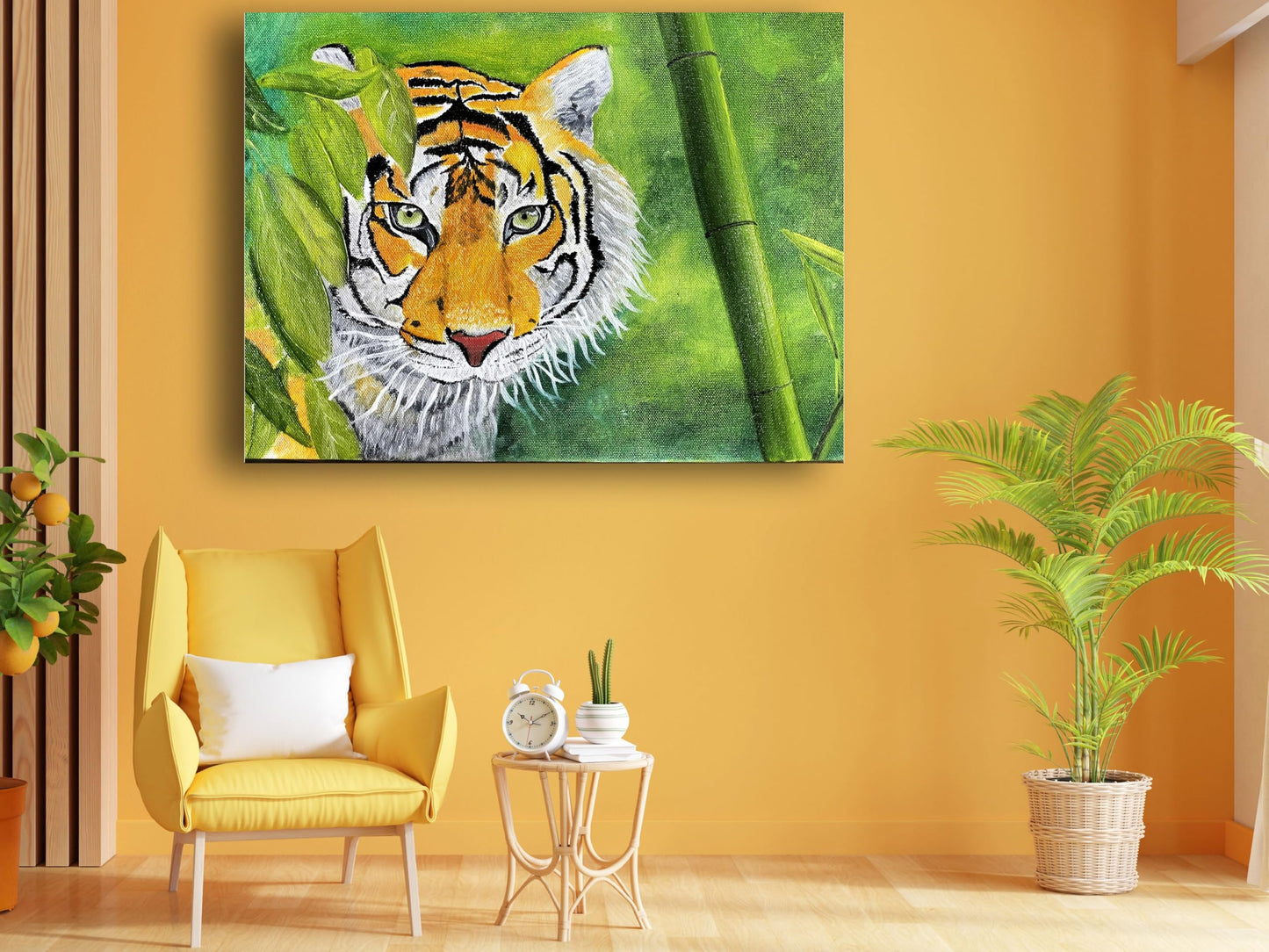 Art to Doors | Wild Life - The Tiger | Artist Sudesh Kundley | Horizontal | Art Print | Home Decor | Wall Decor | Gift Items | Wall Art