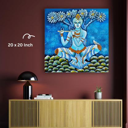 Art to Doors | Divine Serenity | Artist Sanchita Dutta | Square | Art Print | Home Decor | Wall Decor | Gifts for Women | Gifts for Men | Wall Art