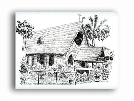 Art to Doors | All Saints Church At Bangalore | Artist Avishek Nag | Horizontal | Art Print | Home Decor | Wall Decor | Gifts for Women | Gifts for Men | Gift Items | Wall Art