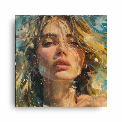 Art to Doors | Graceful Woman Portrait Art | Square | Art Print | Home Decor | Wall Decor | Gifts for Women | Gifts for Men | Gift Items | Wall Art