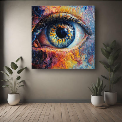 Art to Doors | Intricate Eye Art | Square | Art Print | Home Decor | Wall Decor | Gifts for Women | Gifts for Men | Gift Items | Wall Art