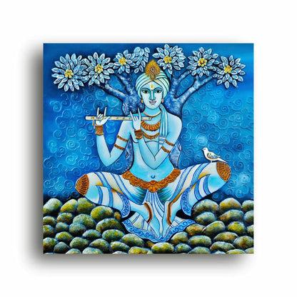 Art to Doors | Divine Serenity | Artist Sanchita Dutta | Square | Art Print | Home Decor | Wall Decor | Gifts for Women | Gifts for Men | Wall Art