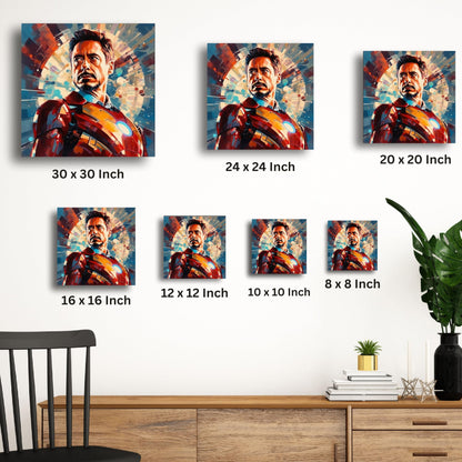 Art to Doors Iron Man: Dynamic Superhero Illustration Canvas Prints