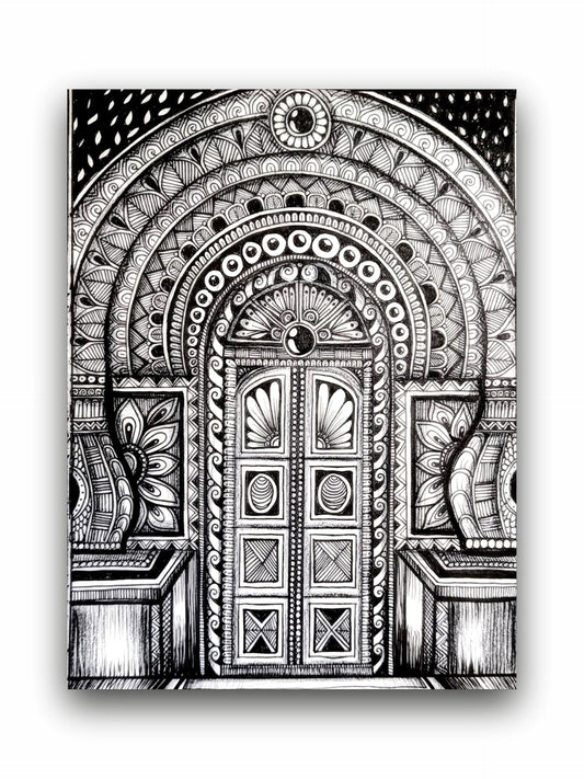 Art to Doors | Gateway Of Intricate Patterns | Artist Kalakarish | Vertical | Art Print | Home Decor | Wall Decor | Gift Items | Wall Art